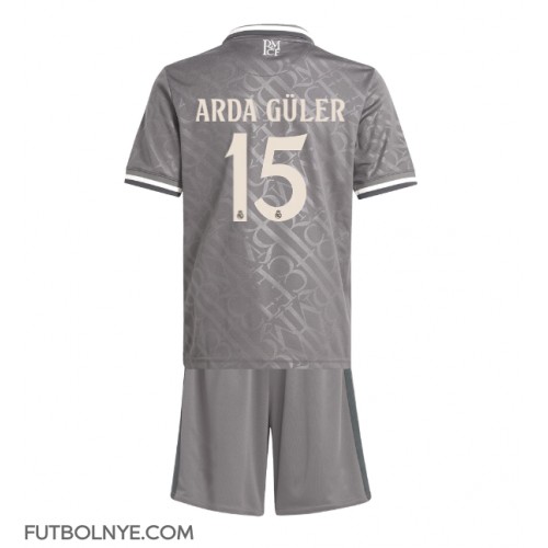 Camiseta Real Madrid Arda Guler #15 Tercera Equipación para niños 2024-25 manga corta (+ pantalones cortos)